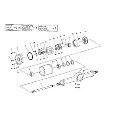 SEALING RING - Блок «Передний привод оси - Корпус»  (номер на схеме: 40)