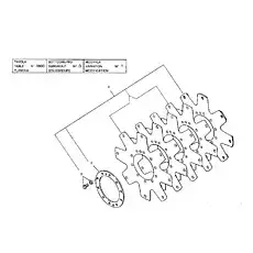 SCREW AND WASHER - Блок «Коробка передач - Группа привода пластин»  (номер на схеме: 3)
