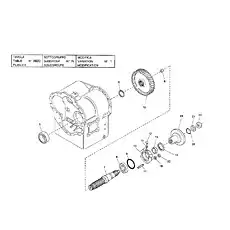 LOCK WASHER - Блок «GEARBOX - OUTPUT SHAFT GROUP (SHORT DROP)»  (номер на схеме: 16)