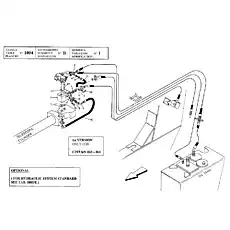 CONTROL VALVE ASS.Y (+) - Блок «TELESCOPIC CYLINDER HYDRAULIC SYSTEM WITH SPEED BOOSTER»  (номер на схеме: 1)