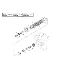 OUTLET DISK - Блок «4TH SPEED CLUTCH SHAFT GROUP (HR40000)»  (номер на схеме: 5)