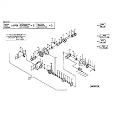 LOCKING - Блок «DIFFERENTIAL AND BRAKE GROUP(MERITOR)»  (номер на схеме: 35)