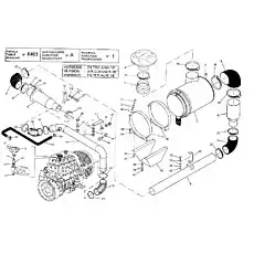 STRAP - Блок «ENGINE AIR INTAKE (SCANIA DI12)»  (номер на схеме: 23)