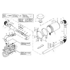 AIR SUCTION TUBE - Блок «ENGINE AIR INTAKE (VOLVO TAD720VE)»  (номер на схеме: 8)