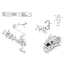 GASKET - Блок «ENGINE CONTROL SYSTEM (VOLVO TAD720VE)»  (номер на схеме: 23)