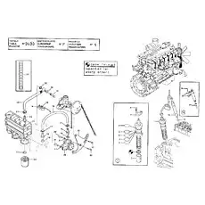 GASKET (+) - Блок «ENGINE-INJECTION PUMP GROUP AND FILTERS (VOLVO TAD720VE)»  (номер на схеме: 18)