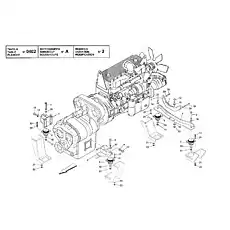 SILENTBLOCK - Блок «ENGINE INSTALLATION (CUMMINS QSM11)»  (номер на схеме: 6)