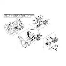 ALTERNATOR PULLEY - Блок «ENGINE (SCANIA-DC12) - ALTERNATOR»  (номер на схеме: 3)