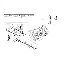 GASKET - Блок «ENGINE (SCANIA DC12) - INJECTION PUMP GROUP AND FUEL FILTERS»  (номер на схеме: 13)