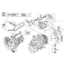 STUD - Блок «Двигатель - Турбокомпрессор (SCANIA DI12)»  (номер на схеме: 3)