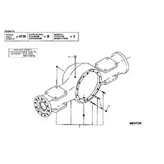 MIDDLE STUD - Блок «Передний привод оси - Корпус (MERITOR)»  (номер на схеме: 6)