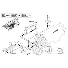 HOSE - Блок «Система масляного охлаждения коробки передач (HR36000) - (HR40000)»  (номер на схеме: 4)