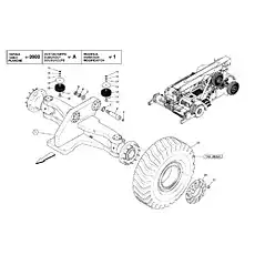 NUT - Блок «Задняя ось и установка колес»  (номер на схеме: 15)