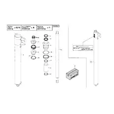 REAR PISTON (+) - Блок «Подъемный цилиндр кабины»  (номер на схеме: 6)