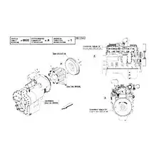 STUD - Блок «Двигатель - Приборы коробки передач (CUMMINS QSL9-T3)»  (номер на схеме: 1)