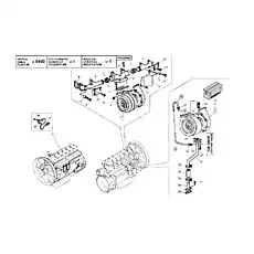 STUD - Блок «Двигатель - Турбокомпрессор (SCANIA DC12)»  (номер на схеме: 3)