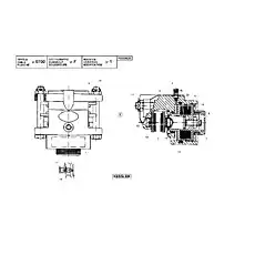 BRAKE CYLINDER ASS.Y - Блок «Передний привод оси - Тормозной цилиндр»  (номер на схеме: 1)