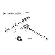 DIFFERENTIAL HOUSING - Блок «Передний привод оси - Группа дифференциала»  (номер на схеме: 1)