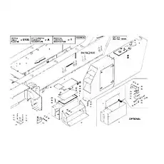 FOOTBOARD - Блок «L.H. SIDE TOOL BOX AND STEPS»  (номер на схеме: 5)