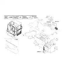 CENTRAL DASHBOARD - Блок «Панели и крышки внутри кабины водителя»  (номер на схеме: 1)