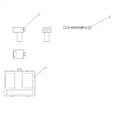 ULTRASONIC LEVEL SENSOR - Блок «Автоматическая прокладка контроля подачи 200604332»  (номер на схеме: 1)