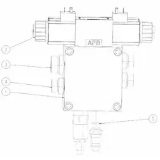 Ниппель - Блок «Конвейерный клапан в сборе 200604191»  (номер на схеме: 5)