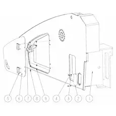 Болт M6×16 GB/T5783-2000 - Блок «Левый неподвижный кожух 200604724»  (номер на схеме: 4)