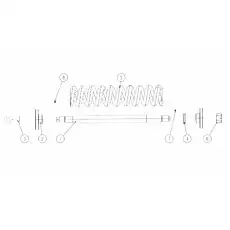 Вал - Блок «Пружина в сборе»  (номер на схеме: 1)