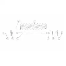 Вал - Блок «Пружина в сборе»  (номер на схеме: 1)