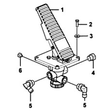 Тормозной клапан в сборе