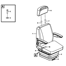Сиденье водителя в сборе