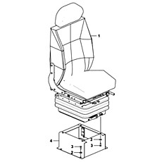 Сиденье водителя в сборе