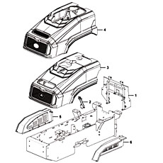 Кожух двигателя в сборе