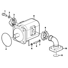 Шестеренчатый насос в сборе