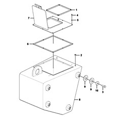 Левый противовес в сборе
