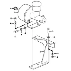 Bolt GB5783-M10×30EpZn-8.8 - Блок «Пневматический цилиндр»  (номер на схеме: 6)