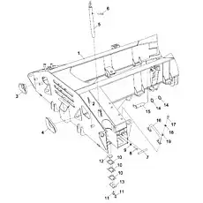 Washer - Блок «CHASSIS FRAME ASSEMBLY D00757702820000000Y»  (номер на схеме: 18)