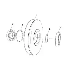 Retainer ring - Блок «PULLEY ASSY. D00755708800400000Y»  (номер на схеме: 4)