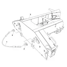 Chassis frame assembly - Блок «SECURING DEVICE FOR HOOK D00755914300000000Y»  (номер на схеме: 3)