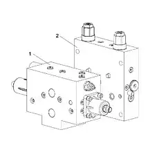 Cushion valve (2) - Блок «SLEWING CUSHION VALVE D1010300495_6500Y»  (номер на схеме: 2)