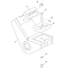 Washer - Блок «SUPPORT ASSY. D00755708600400000Y»  (номер на схеме: 4)