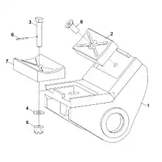 Washer - Блок «SUPPORTING SEAT ASSY. D00755708700800001Y»  (номер на схеме: 4)