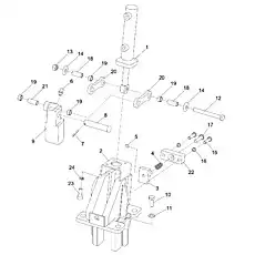 Automatic lubricating bearing - Блок «SWING LOCK DEVICE D00755705900000000Y»  (номер на схеме: 19)