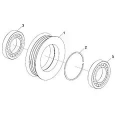 Anti-friction bearing - Блок «GUIDE PULLEY D00755901800820000Y»  (номер на схеме: 3)