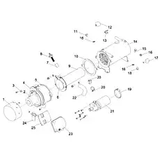 Aluminous bracket of motor - Блок «HEATER D1200300013_102208Y»  (номер на схеме: 4)