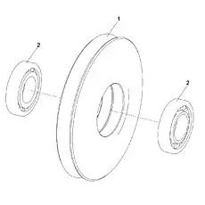 Anti-friction bearing - Блок «PULLEY ASSY. D00755908600400000Y»  (номер на схеме: 2)