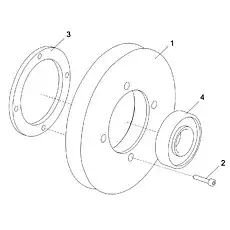 Lithium-based Grease 1kg - Блок «PULLEY ASSY. D00755908700400000Y»  (номер на схеме: 5)