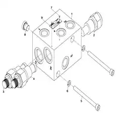 Rivet - Блок «RELIEF CONTROL VALVE BLOCK D1010302066_102440Y»  (номер на схеме: 7)