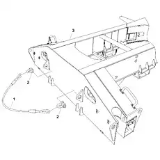 Chassis frame assembly - Блок «SECURING DEVICE FOR HOOK D00755914300000000Y»  (номер на схеме: 3)