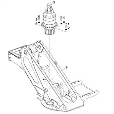 Positioning bolt - Блок «SLEWING MECHANISM D00755904400000000Y»  (номер на схеме: 5)